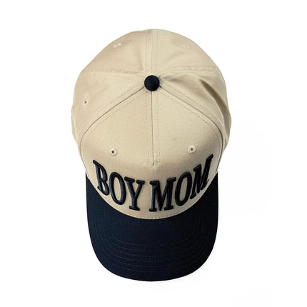 BoyMom® 3D Puff Embroidered Baseball Hat