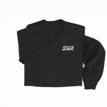 GirlDad Heavyweight Sweatpants Pink and White