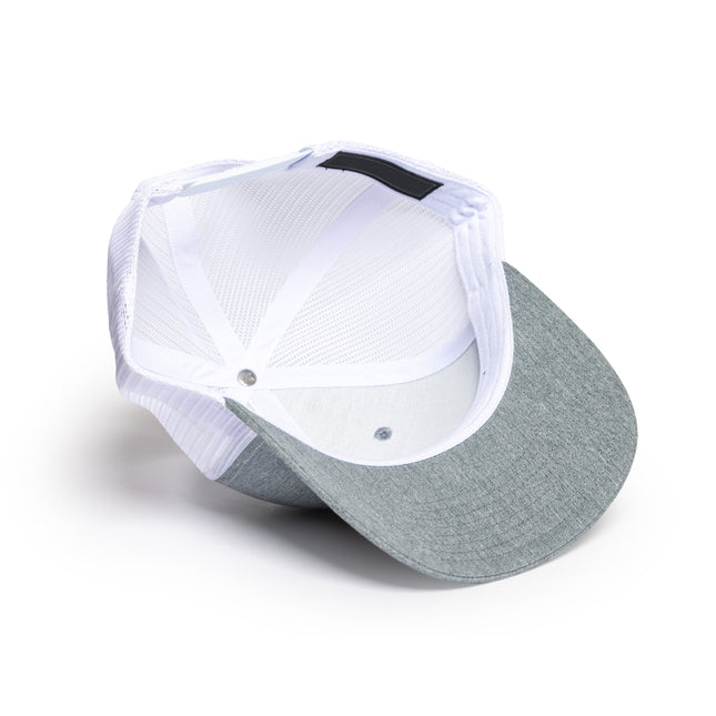 GirlDad® Heather Grey & White Trucker Hat with Center Logo