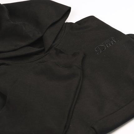GirlDad Heavyweight Pullover Hoodie Black on Black