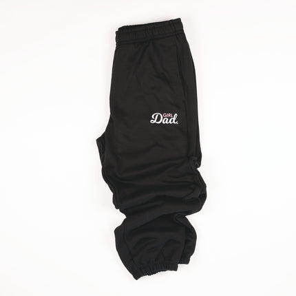 GirlDad Heavyweight Sweatpants Pink and White