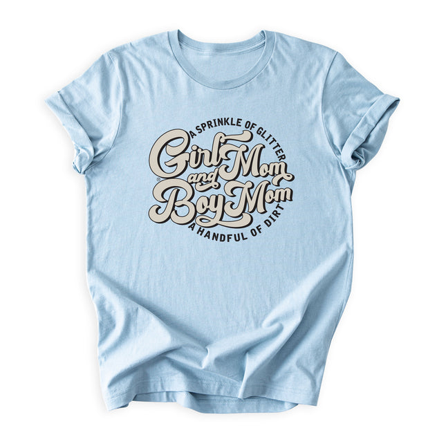 GirlMom & BoyMom Glitter & Dirt Tee