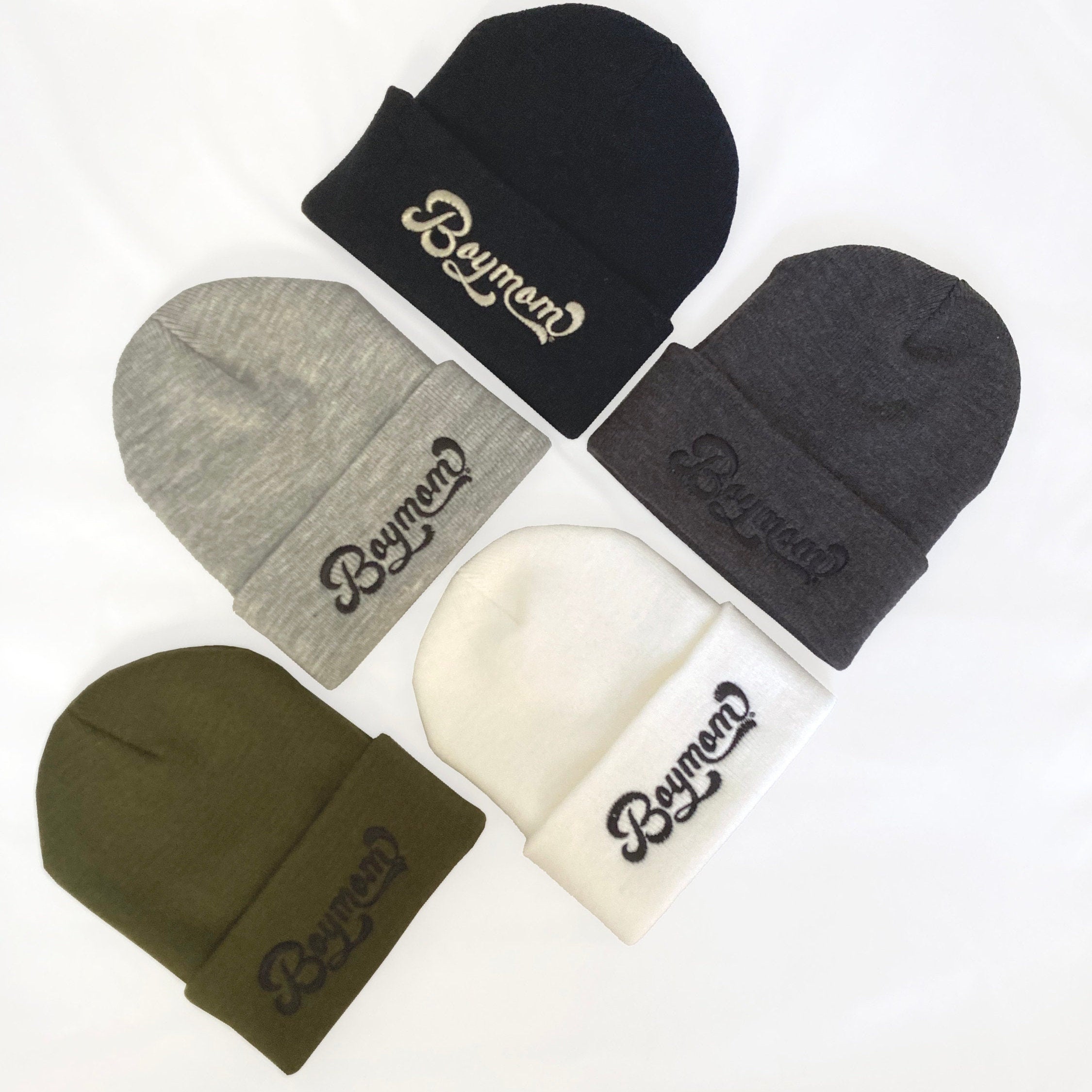 Boymom® Retro Embroidered Classic Beanie