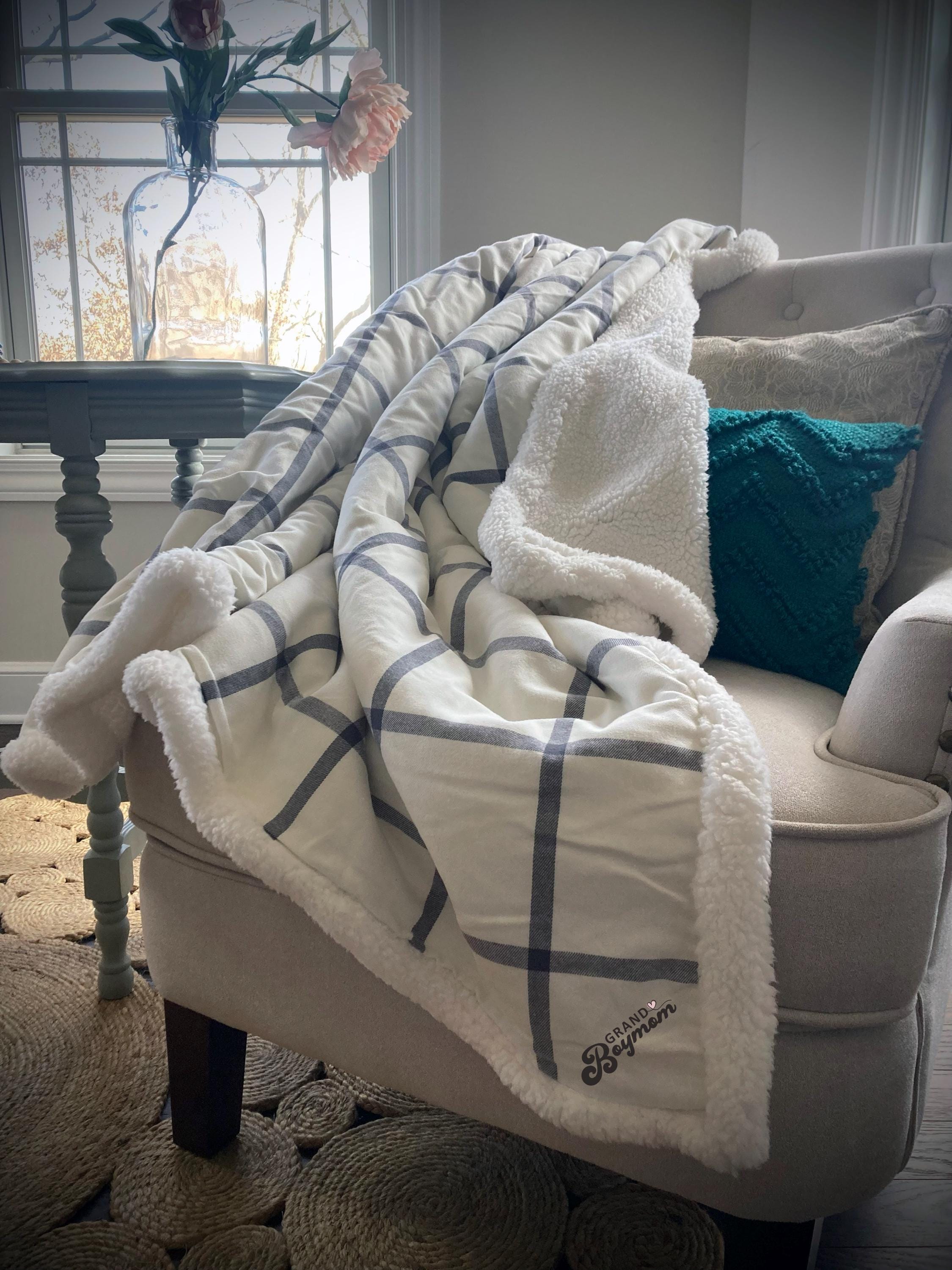 Grand Boymom Flannel Sherpa Blanket