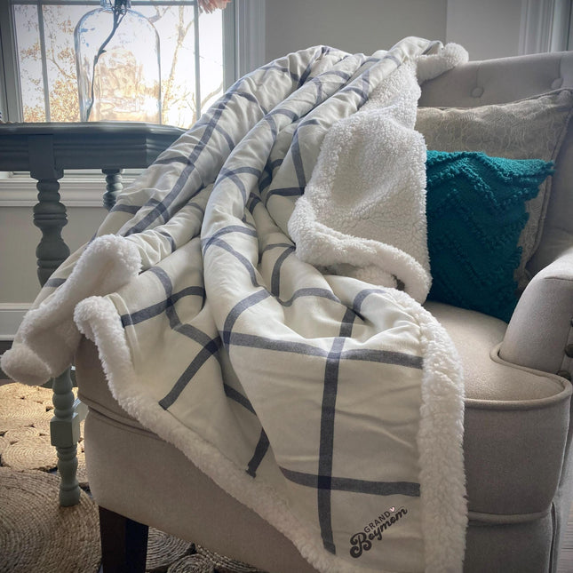 Grand Boymom Flannel Sherpa Blanket
