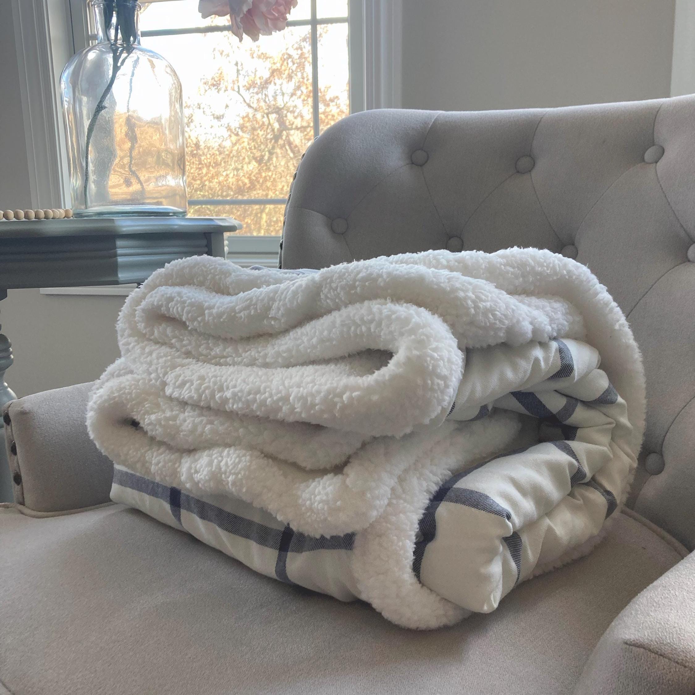 Grand Boymom Flannel Sherpa Blanket