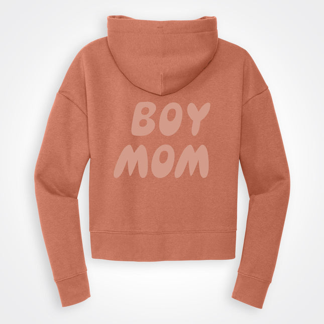 BoyMom Modest Crop Fleece Hooded