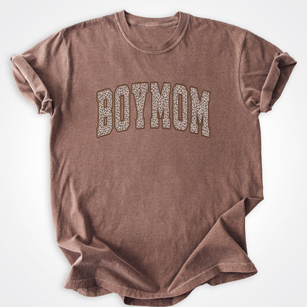 BoyMom Leopard Logo Heavyweight Tee