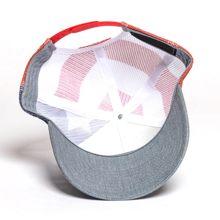 GirlDad Leather Patch Stars & Stripes Hat