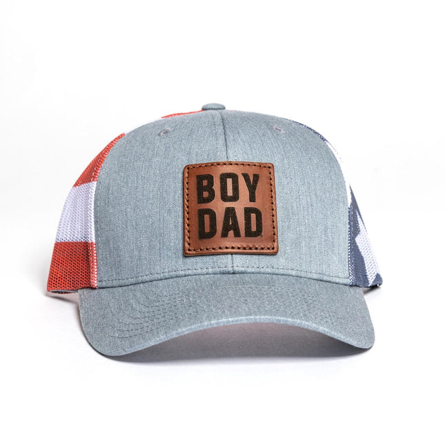 BoyDad Leather Patch Stars & Stripes Hat