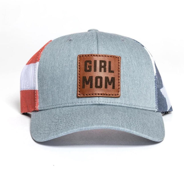 GirlMom Leather Patch Stars & Stripes Hat