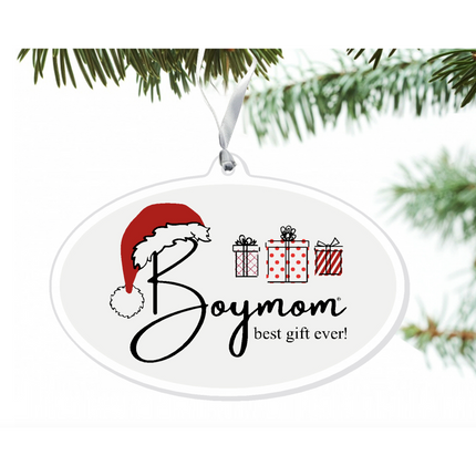 Boymom Best Gift Ornament