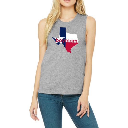 Texas Boymom Grey Tank