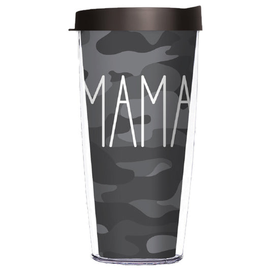 Mama Black Camo Tumbler