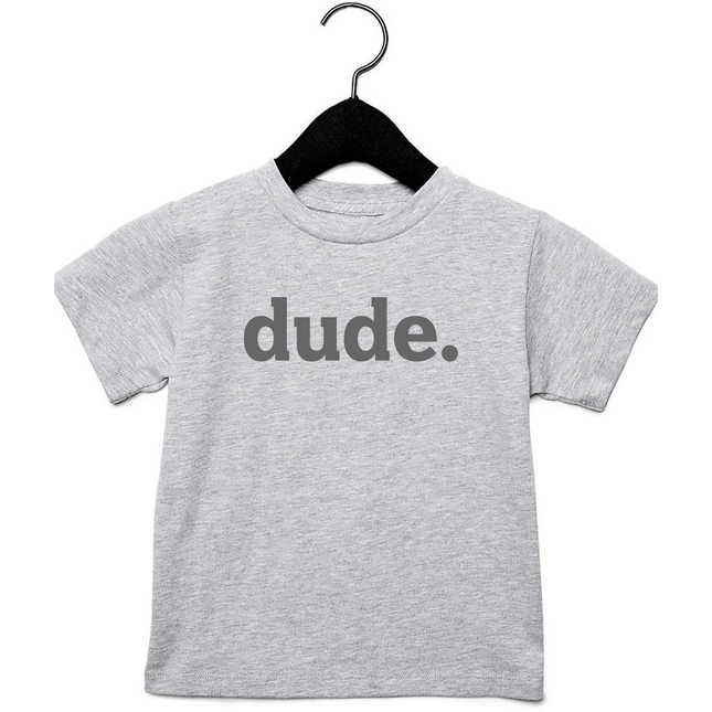 Toddler dude. Grey Tee