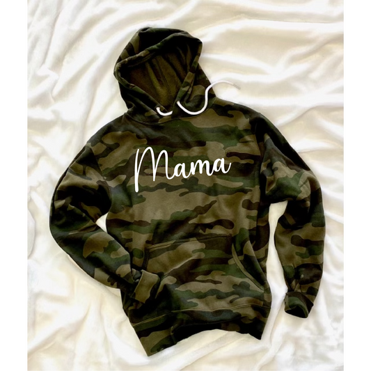 Mama Forest Camo Fleece Hoodie