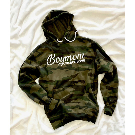 FIERCE LOVE Camo Hoodie Boymom