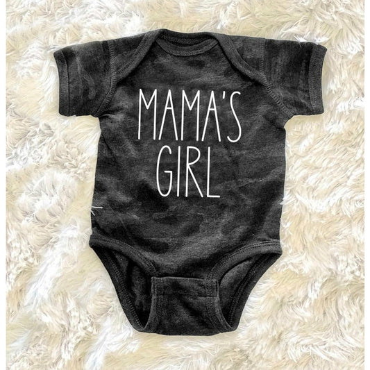 Mama's Girl Black Camo Bodysuit