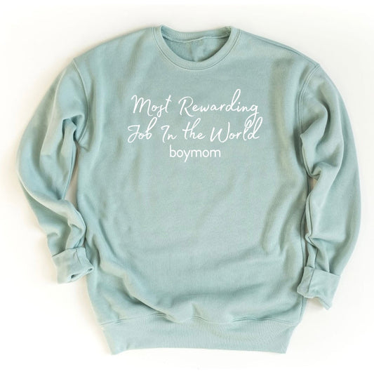 Boymom Rewarding Job Pistachio  Sweatshirt