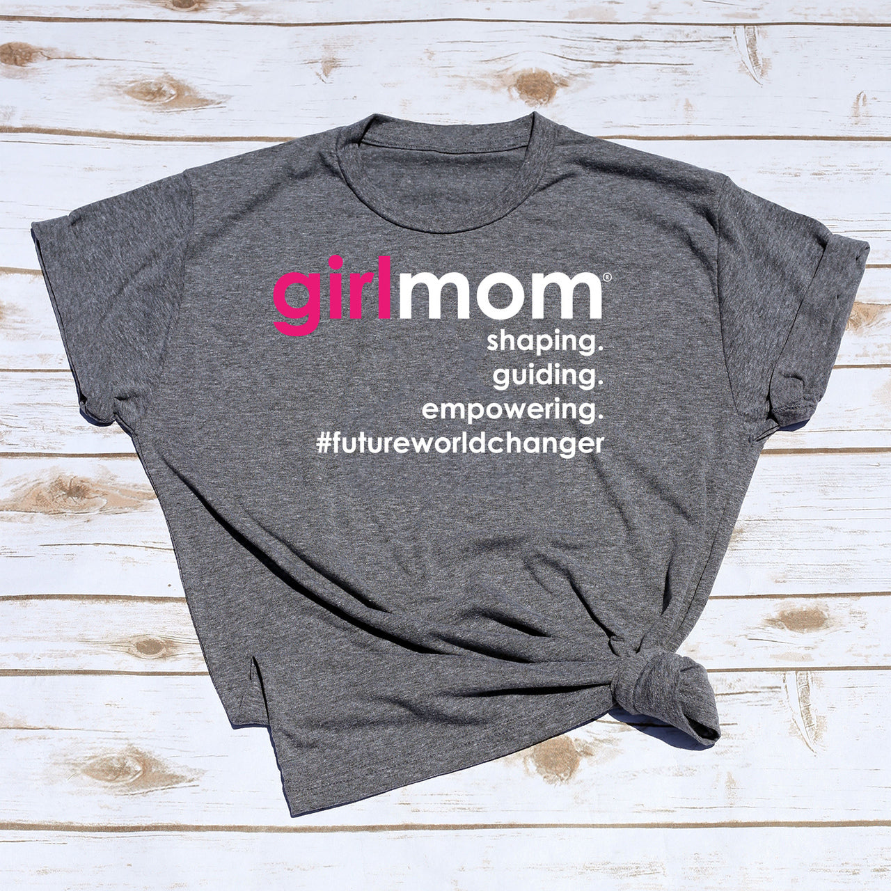 Girlmom Future World Changer - GREY TEE