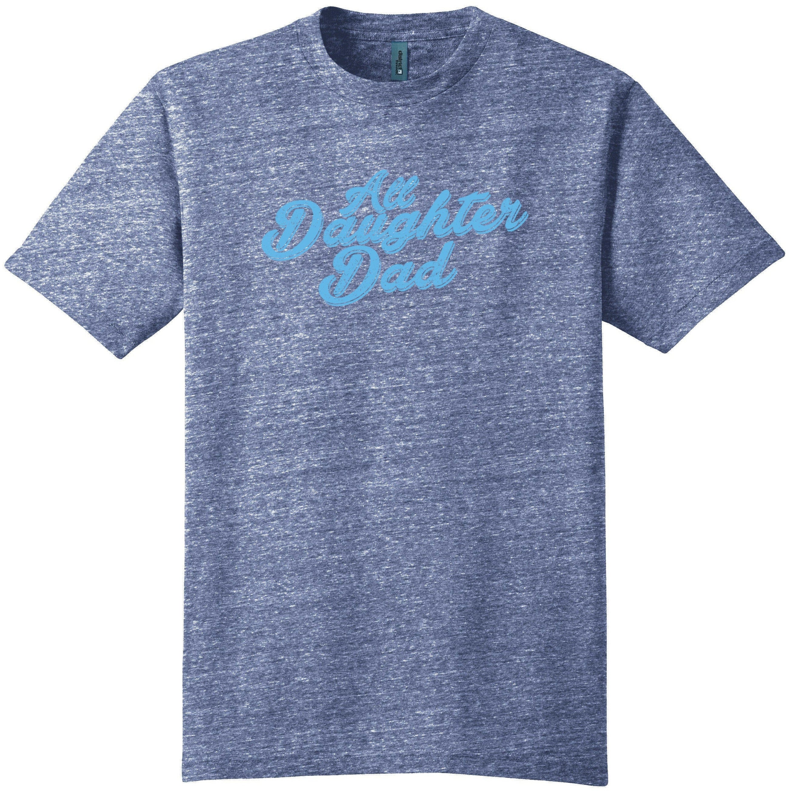 All Daughter Dad Mens Crew Tee Heather Navy