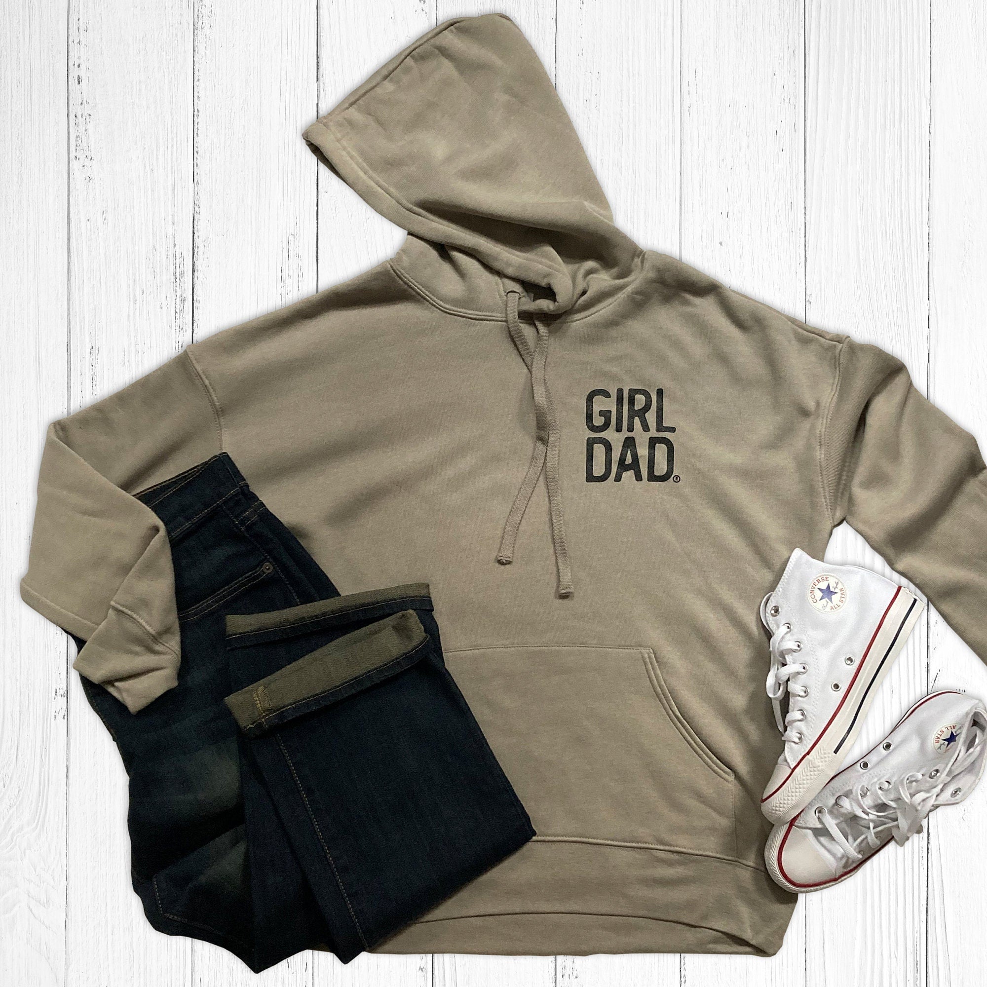 Girldad® Hoodie Heather Stone