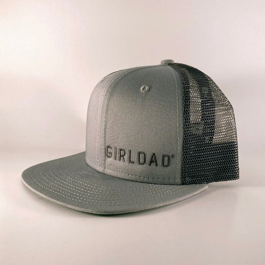 Girldad® Steel Grey Embroidered Trucker Hat