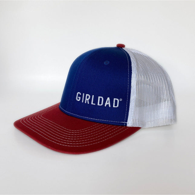 GirlDad Red White & Blue Mesh Back Hat