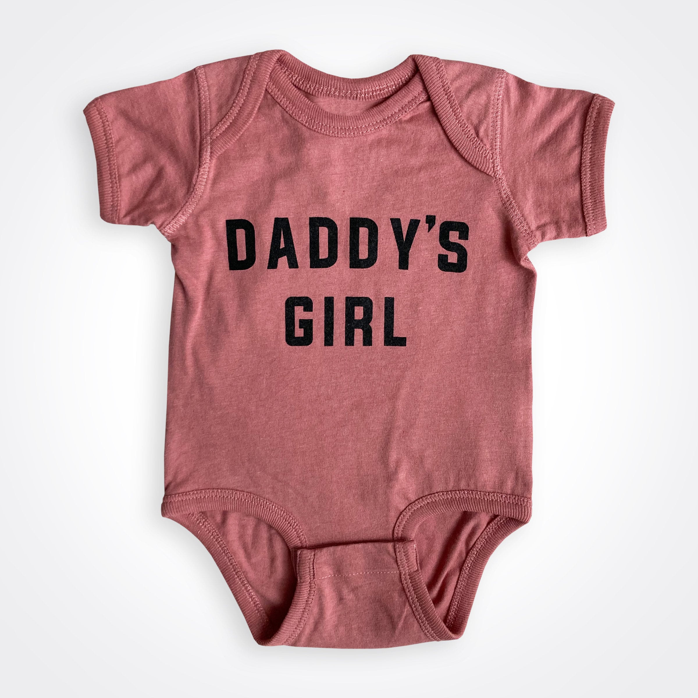 Daddy's Girl Blush Frost Bodysuit Matching Daddy's Girl & Girldad Shirt