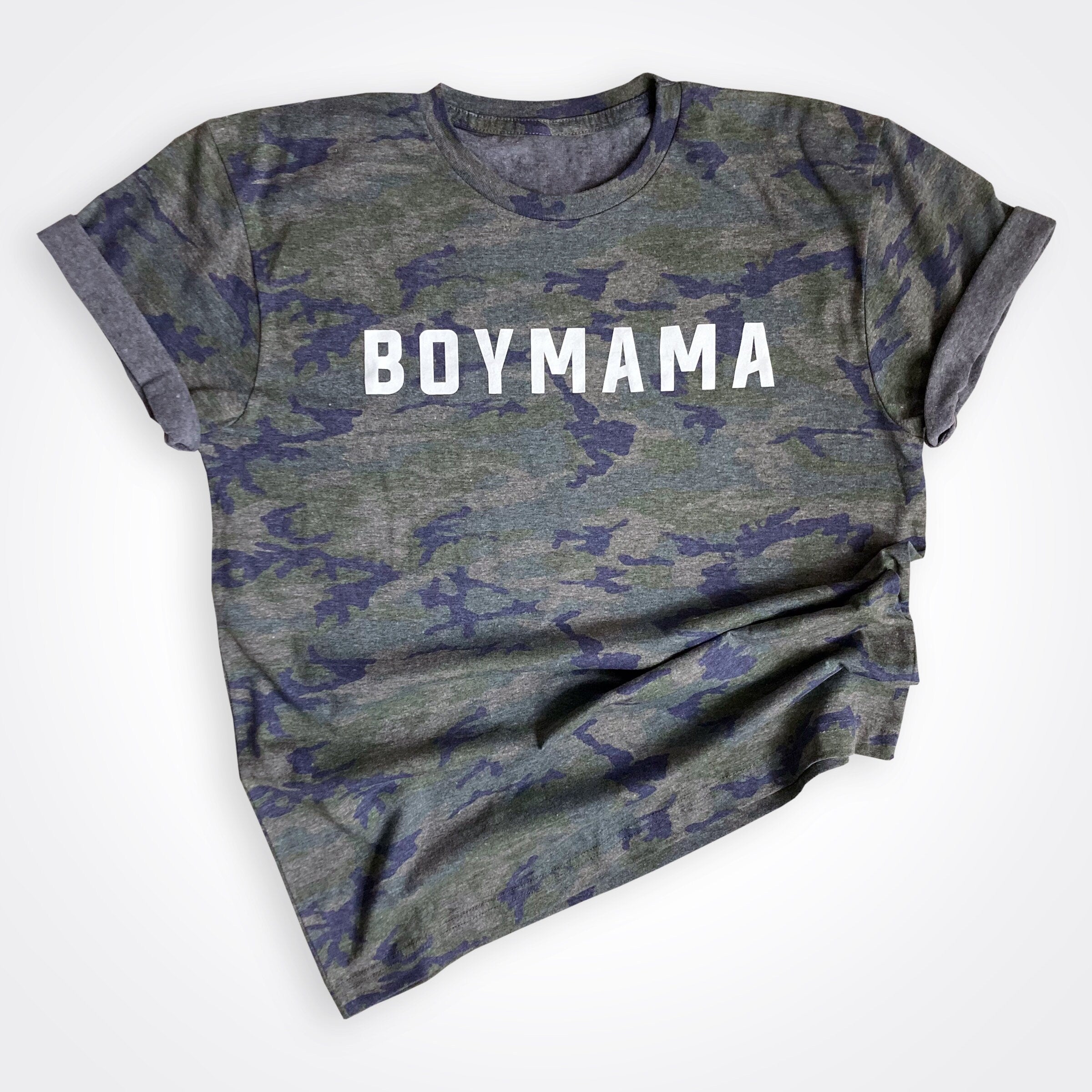 Boy Mama Vintage Camo Shirt