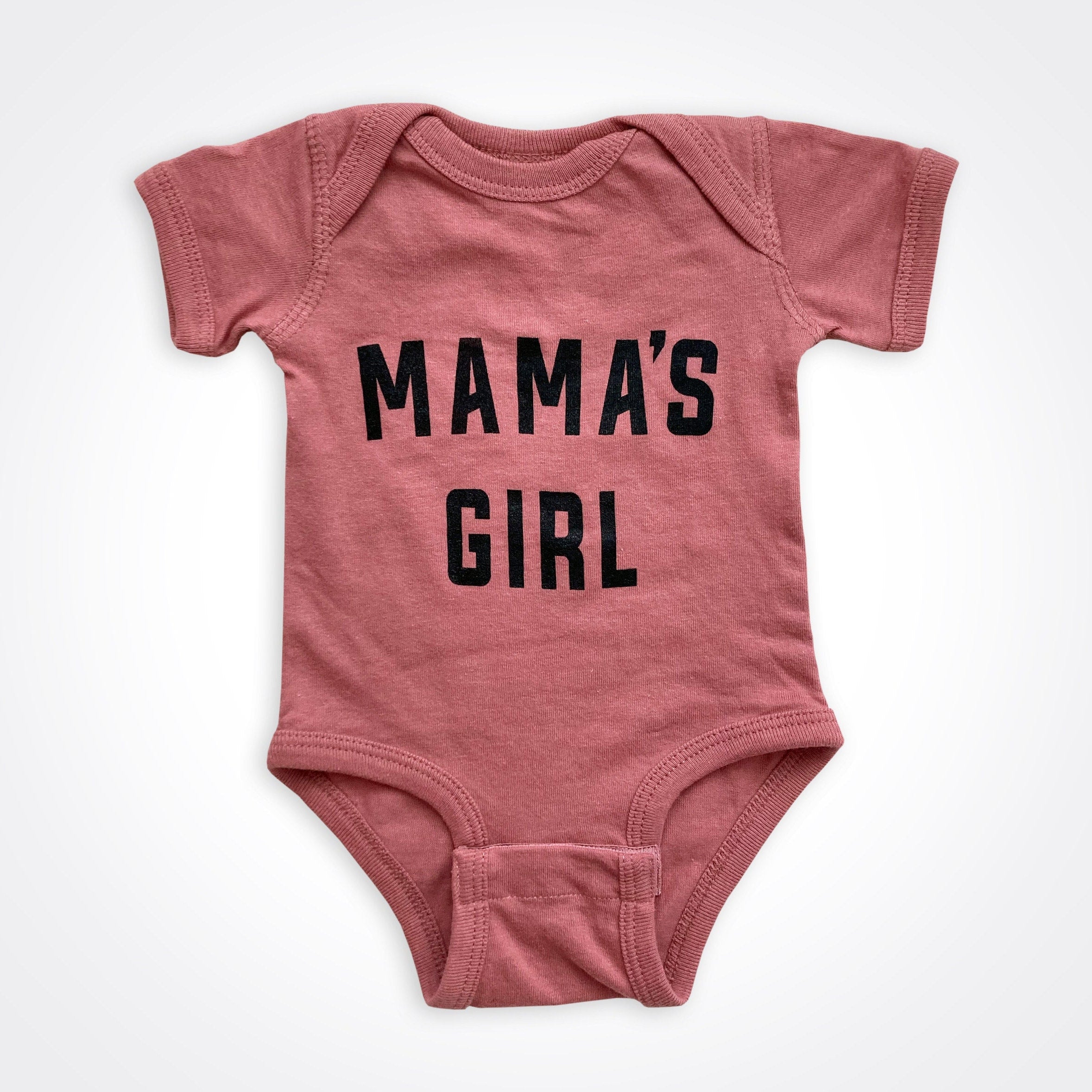 Mama's Girl Blush Frost Bodysuit Matching Mama's Girl & Girlmom Shirt