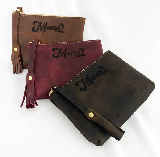 Mama Leather Pouch Retro