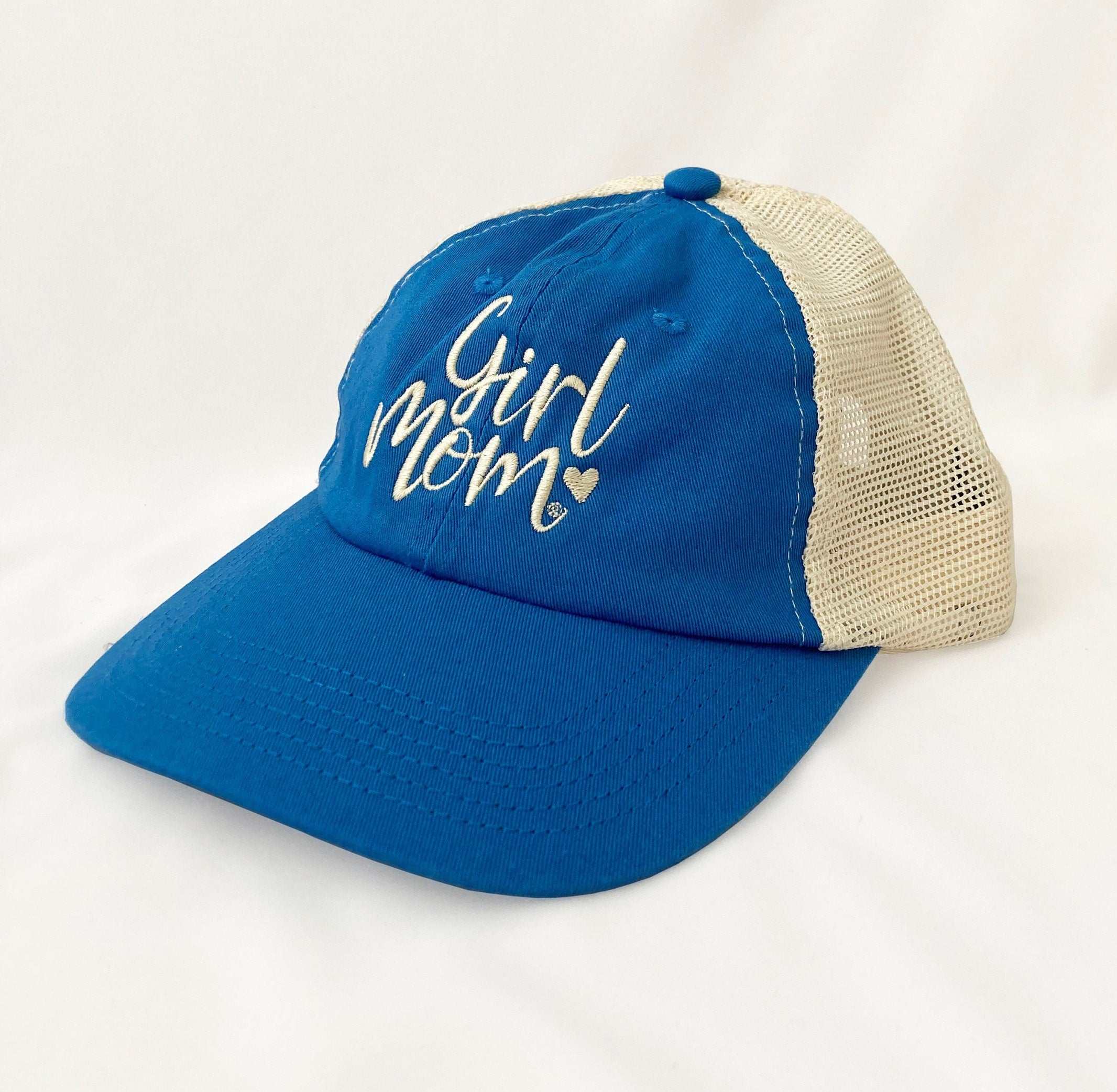 Girlmom® Heart Beach Wash Mesh Back Cap