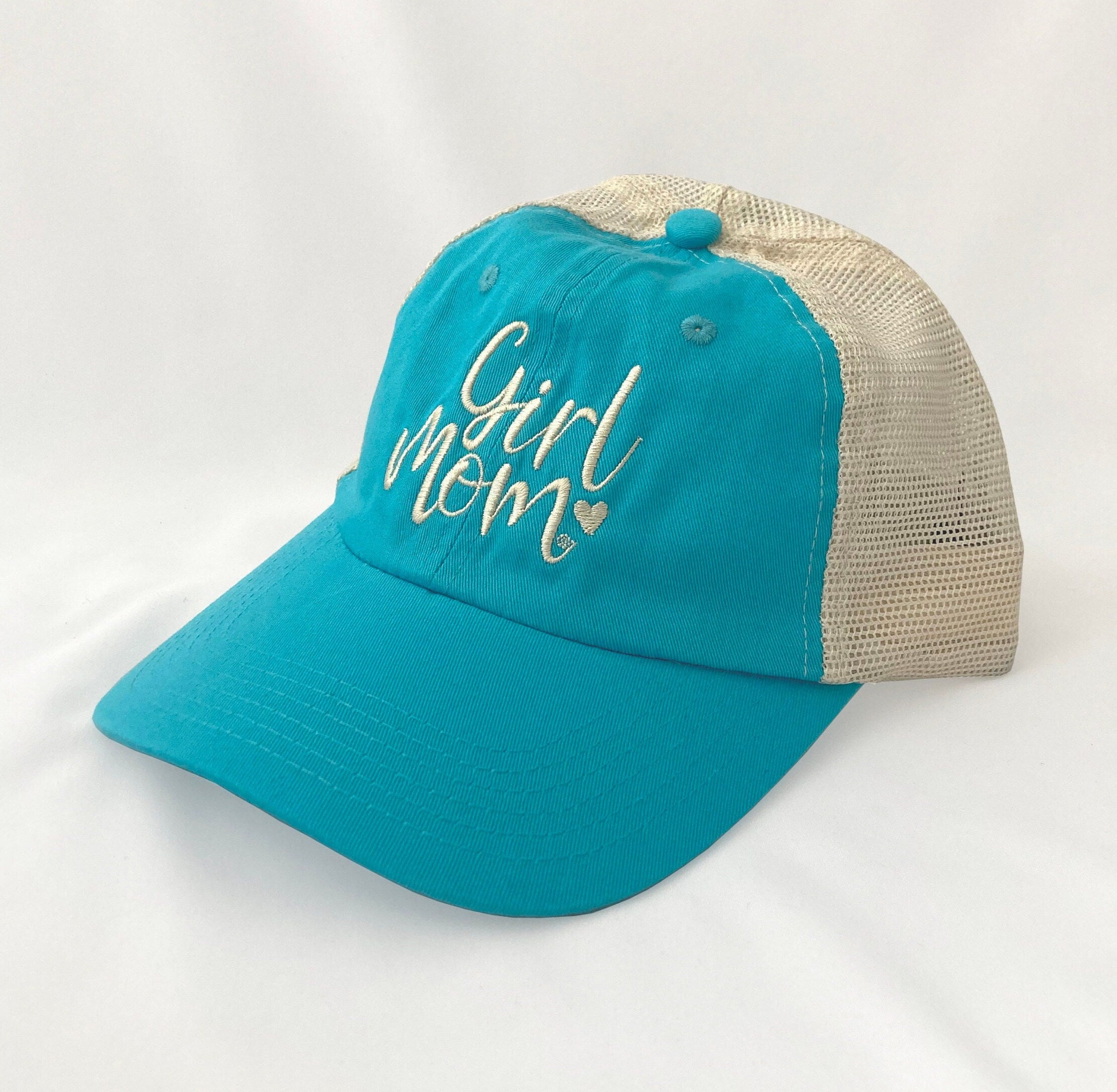 Girlmom® Heart Beach Wash Mesh Back Cap