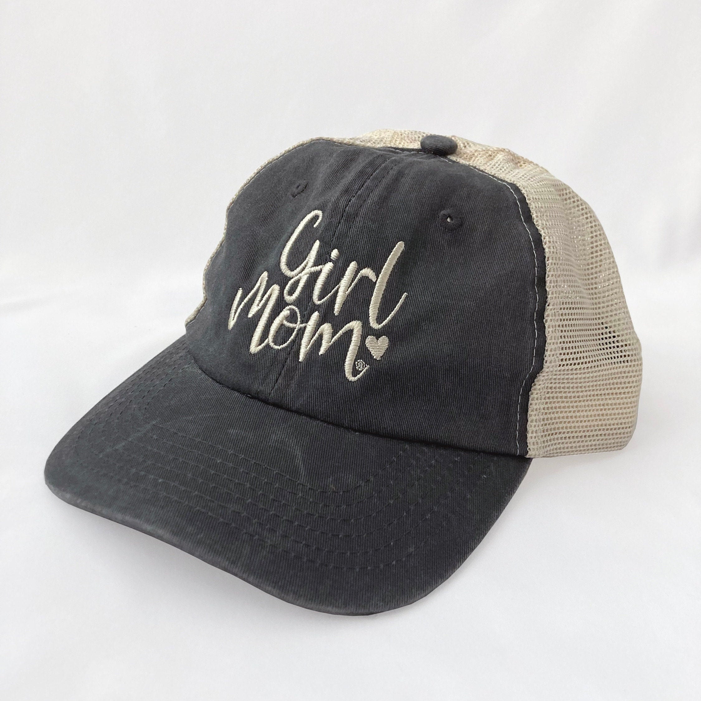 Girlmom® Heart Beach Wash Mesh Back Cap