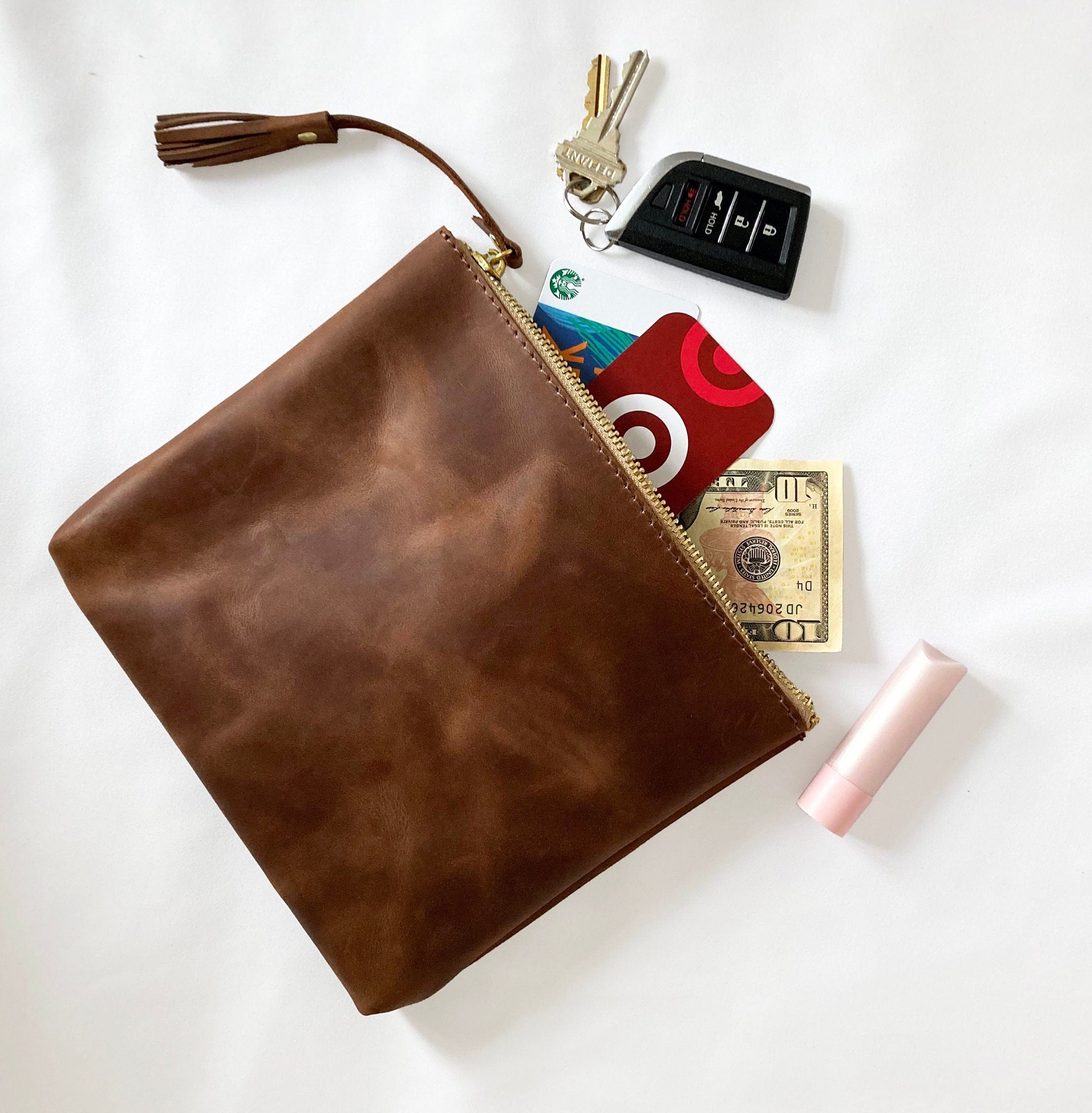 Boymom® Leather Pouch Script