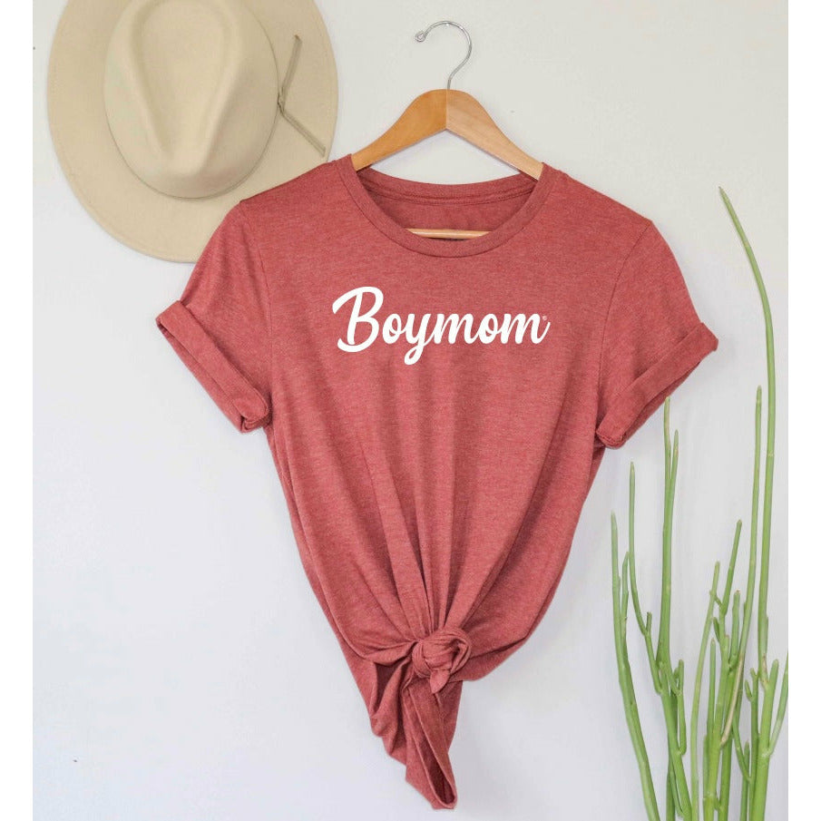 Boymom Script Heather Clay Tee